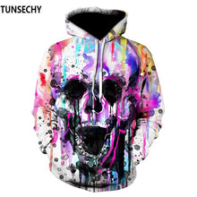 Load image into Gallery viewer, 2018 Hoodies Men Hoody Sweatshirts Melted Skull