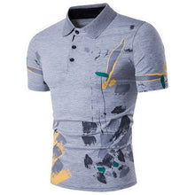 Load image into Gallery viewer, Laamei Men Polo Shirt Casual Short Sleeve Male Cotton Polo Shirt