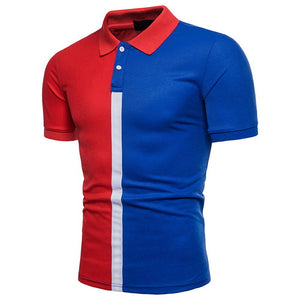 Laamei Men Polo Shirt Casual Short Sleeve Male Cotton Polo Shirt