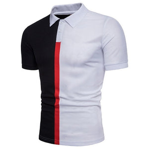 Laamei Men Polo Shirt Casual Short Sleeve Male Cotton Polo Shirt