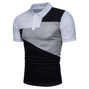 Laamei Men Polo Shirt Casual Short Sleeve Male Cotton Polo Shirt