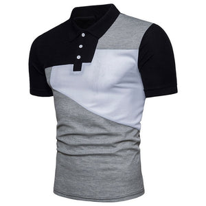 Laamei Men Polo Shirt Casual Short Sleeve Male Cotton Polo Shirt