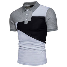 Load image into Gallery viewer, Laamei Men Polo Shirt Casual Short Sleeve Male Cotton Polo Shirt