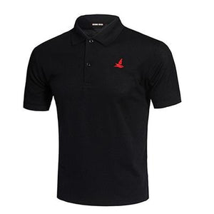 KOSMO MASA Cotton Black Polo Shirt Mens