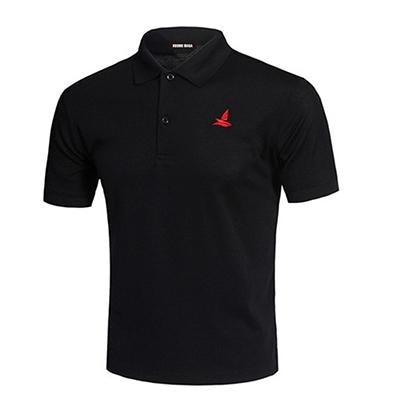 KOSMO MASA Cotton Black Polo Shirt Mens