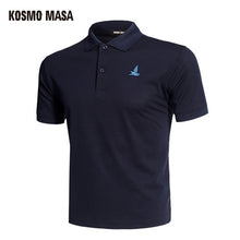 Load image into Gallery viewer, KOSMO MASA Cotton Black Polo Shirt Mens