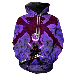 Anime Black Clover 3D Hoodies Teens Fashion Cartoon Hooded Sweatshirts S-5XL