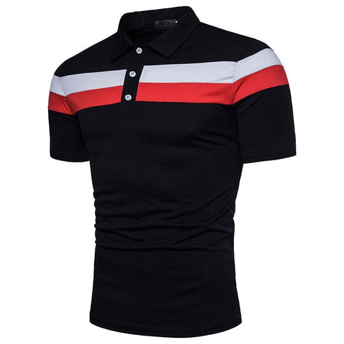 Laamei 2019 Casual Polo Shirt Mens Summer Fashion Patchwork