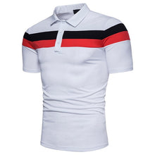 Load image into Gallery viewer, Laamei 2019 Casual Polo Shirt Mens Summer Fashion Patchwork