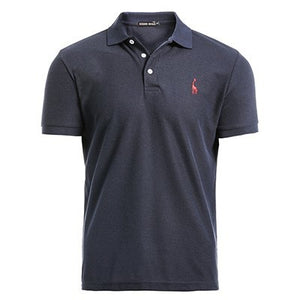 Polo Shirt Men Cotton Casual Mens Polo Shirts