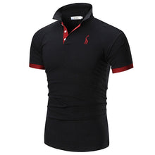 Load image into Gallery viewer, Fashion Summer Short Sleeve Solid Polo Shirt Men Cotton