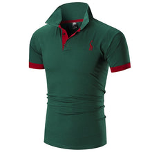 Load image into Gallery viewer, Fashion Summer Short Sleeve Solid Polo Shirt Men Cotton