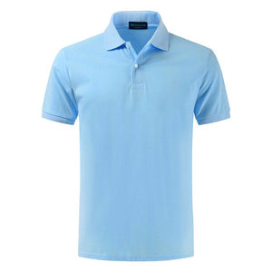 cotton simple polo shirt