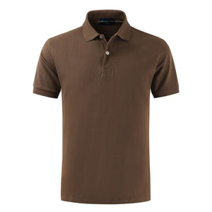 cotton simple polo shirt